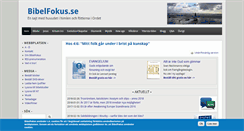 Desktop Screenshot of bibelfokus.se